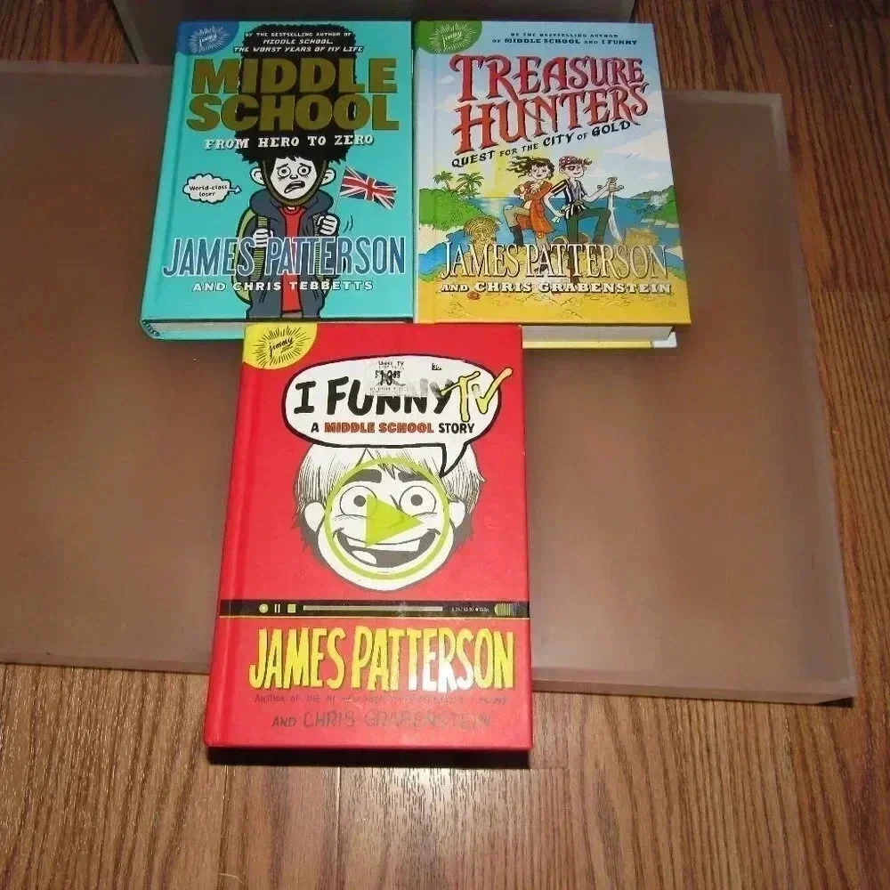 James Patterson Set 3 Books~Middle School +more!